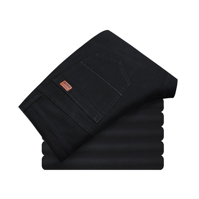 Mens Casual Pant High Stretch Elastic Fabric Skinny Slim Cutting Trouser Pocket Badge Plus Size - Image 7