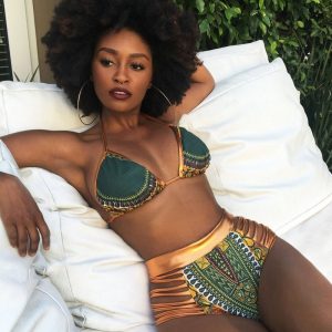 African Print Two-Pieces Bath Suits Bikini Set