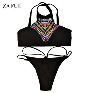 Zaful Fashion Printing Swimwear Bikini for Ladies