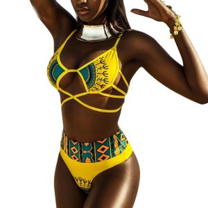 Sexy Tribal Print Bathing Suit Women African Swimwear