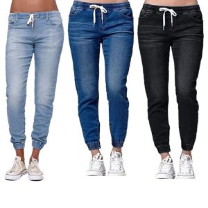 Autumn Pencil Pants Vintage High Waist Jeans New Womens Pants Full Length Pants Loose Ccowboy Pants Plus Size 5XL 6XL