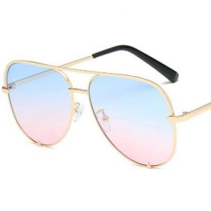 Fashion Gradient Metal Frame Pilot Sunglasses Men Women Classic Retro Driving Sun Glasses Brand Designer UV400