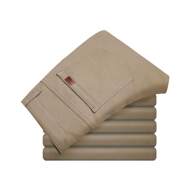 Mens Casual Pant High Stretch Elastic Fabric Skinny Slim Cutting Trouser Pocket Badge Plus Size - Image 9