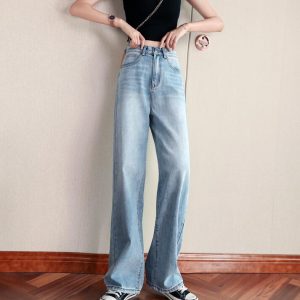 Pregnancy Abdominal Pants Boyfriend Jeans Maternity Pants For Pregnant Women Clothes High Waist Trousers Loose Denim Jeans