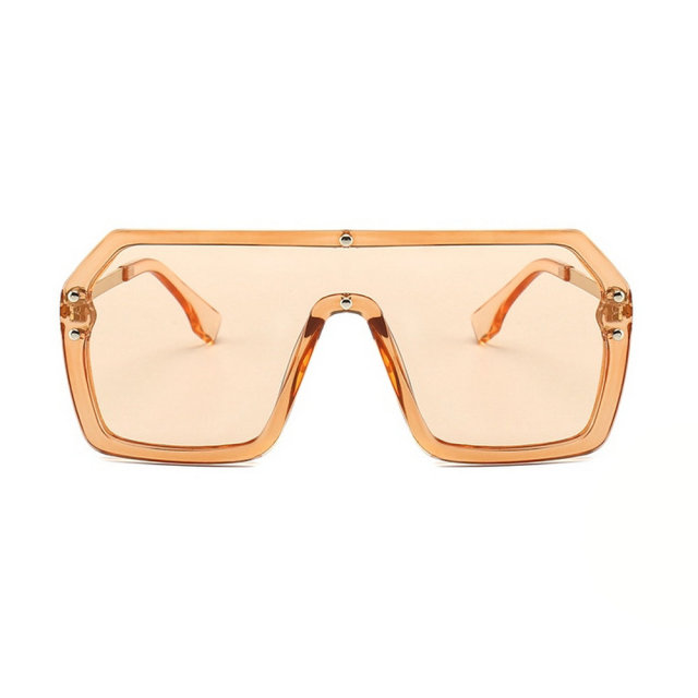 MINCL Oversized Shield Visor Sunglasses Women Large Size Sunglasses Men Transparent Frame Vintage Big Windproof Retro Glasses NX - Image 18