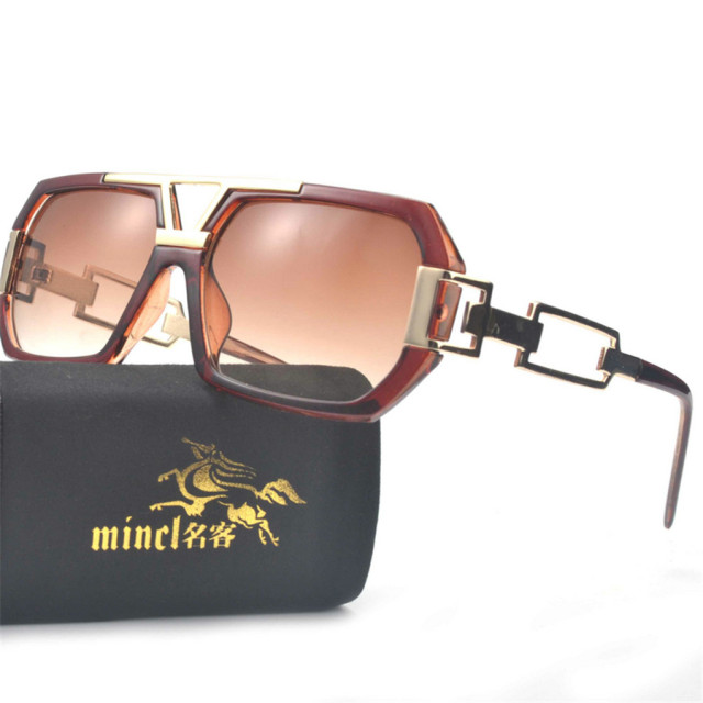 MINCL Oversized Shield Visor Sunglasses Women Large Size Sunglasses Men Transparent Frame Vintage Big Windproof Retro Glasses NX - Image 10