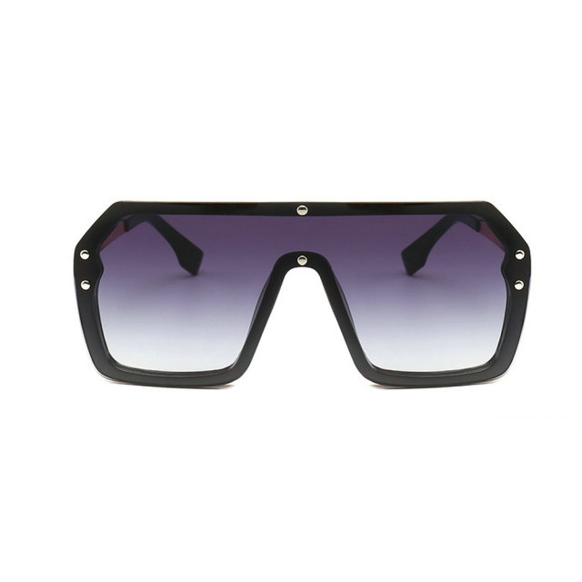 MINCL Oversized Shield Visor Sunglasses Women Large Size Sunglasses Men Transparent Frame Vintage Big Windproof Retro Glasses NX - Image 12