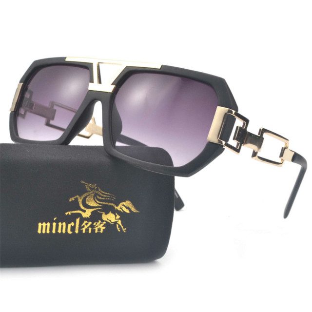 MINCL Oversized Shield Visor Sunglasses Women Large Size Sunglasses Men Transparent Frame Vintage Big Windproof Retro Glasses NX - Image 8