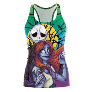 The Nightmare Before Christmas Tank top Women Halloween Blusa Sexy Print Women Jack Skellington Tops
