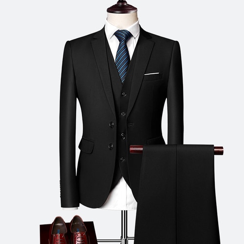 Wedding Prom Suit Green Slim Fit Tuxedo Men Formal Business Work Wear Suits 3Pcs Set (Jacket+Pants+Vest) - Image 8