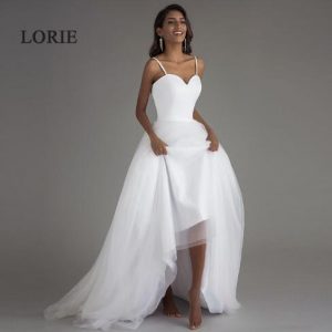 Spaghetti Strap Beach Wedding Dresses