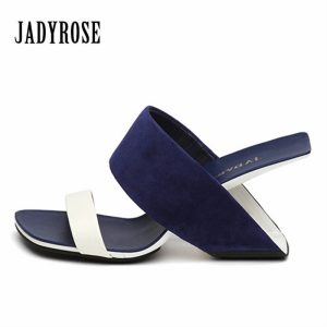 Jady Rose Women Sandals Strange Heel Stiletto Slippers Gladiator Sandal Wedge Shoes Woman Beach Slides