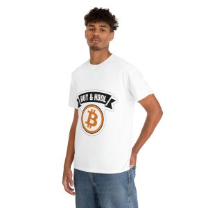 Buy and Hodl Bitcoin Unisex Heavy Cotton Tee