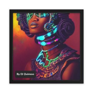 Cyber African Woman 19 - Framed Poster, Horizontal