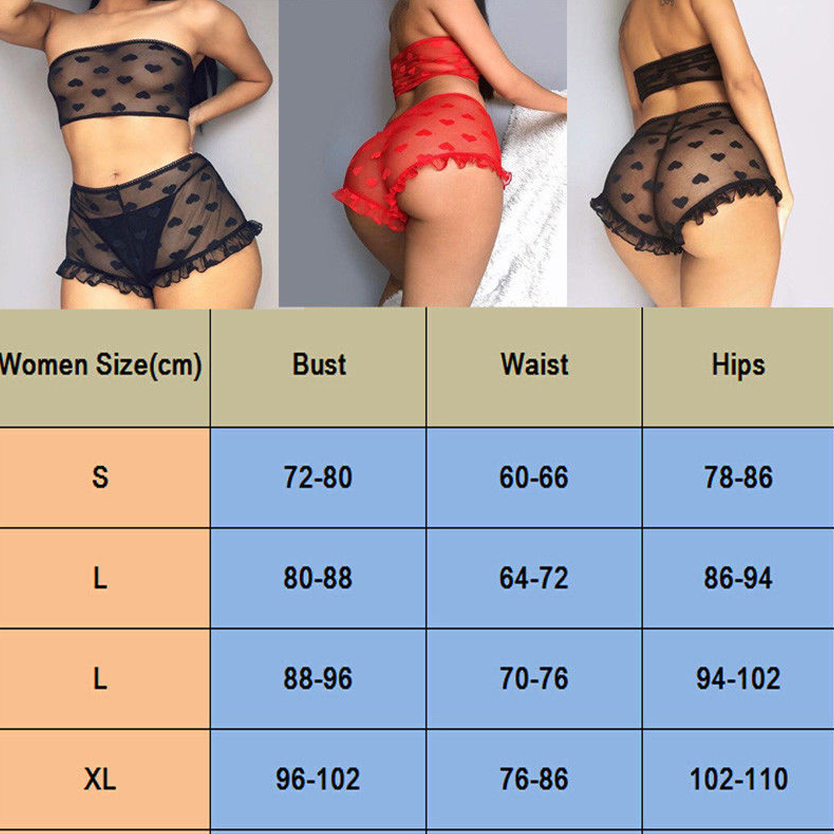 Mesh Sheer Bra Set Underwear Women Sexy Lingerie Underwear Ruffle Lingerie Lace Mesh Sleepwear Nightwear Bra Briefs Set - Image 6