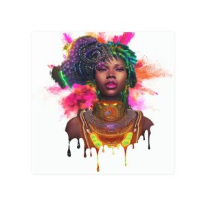 Cyber African Woman 111 Matte Paper Poster