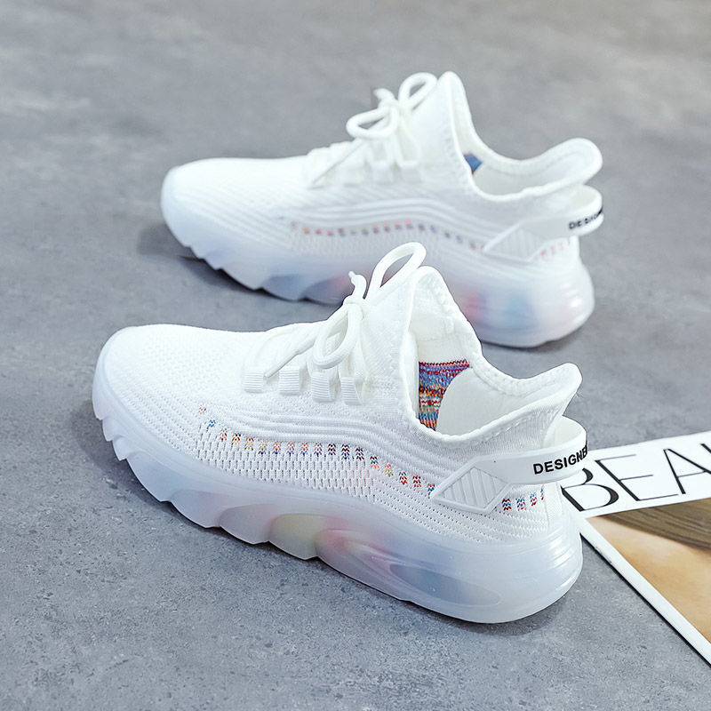 Spring And Summer New Trend All-Match Korean Lace-Up Women's Sneakers Jelly Bottom Net Red Shoes Low-Top Breathable Casual Shoes - Image 4