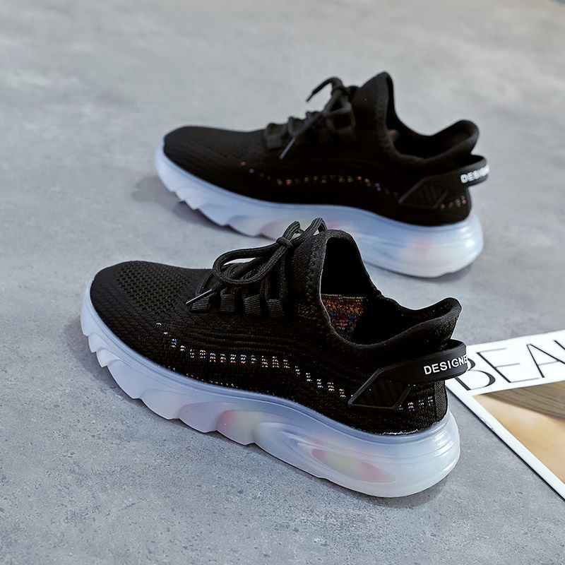 Spring And Summer New Trend All-Match Korean Lace-Up Women's Sneakers Jelly Bottom Net Red Shoes Low-Top Breathable Casual Shoes - Image 6