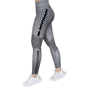 High Elastic Printed Yoga Pants for Women, High Waist, Tummy Control, Fitted Leggings, Gym Workout Bottoms