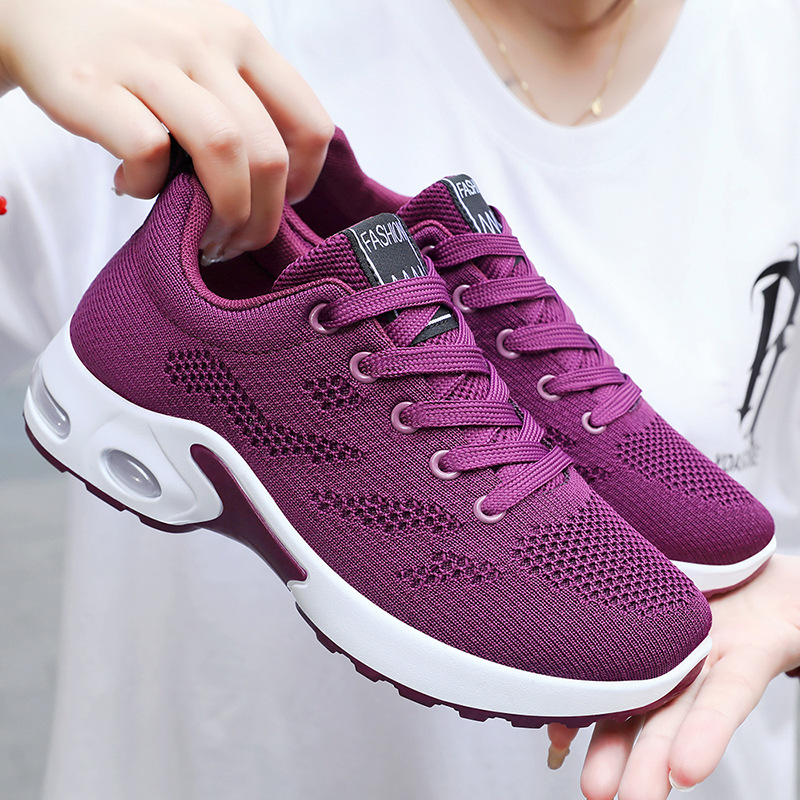 Plus Size Cushioning Shoes, Versatile Soft Sole Breathable Athletic Shoes - Image 2